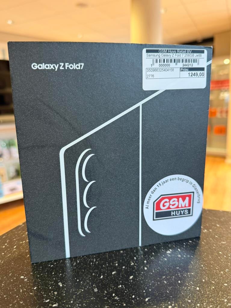 Samsung Galaxy Z Fold 7 256GB in nieuwstaat, Ophalen, Samsung, Winkel@gsmhuys.nl, Zwart