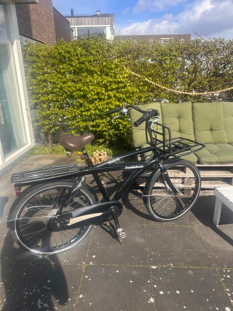 DoubleDutch herenfiets met voorkratje, wiel 26 inch, Ophalen, Gebruikt, Overige merken, Versnellingen