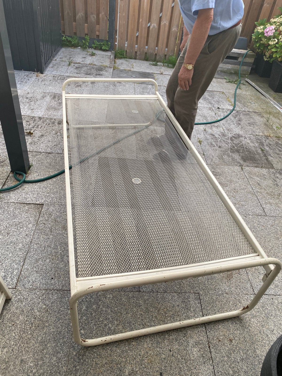 Een bed, Ophalen, Gebruikt, 90 cm, Eenpersoons