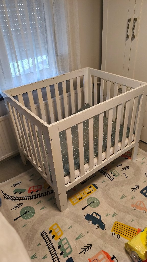 Babybed / ledikant – wit, Ophalen, Gebruikt, Vierkant