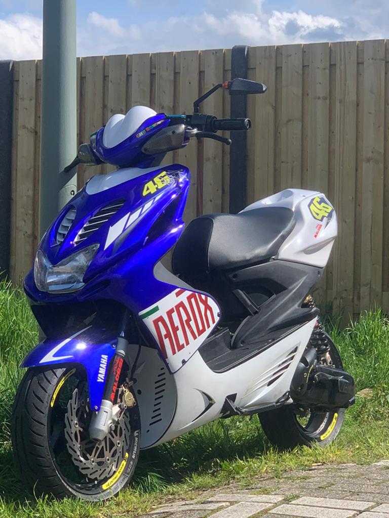Yamaha aerox, Ophalen, Zo goed als nieuw, Uitlaat