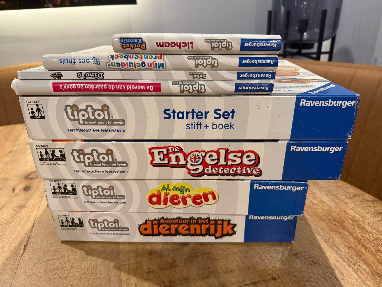 Tiptoi Starter Set + 5 boeken - Ravensburger interactief, Ophalen, Zo goed als nieuw, Taal en Lezen, Met geluid