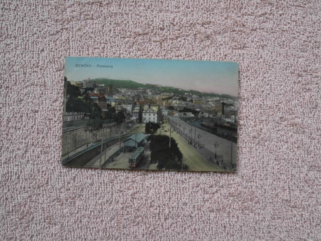 Genova - Panorama. gelopen 1915, Verzamelen, Ophalen of Verzenden, Voor 1920, Gelopen, Italië