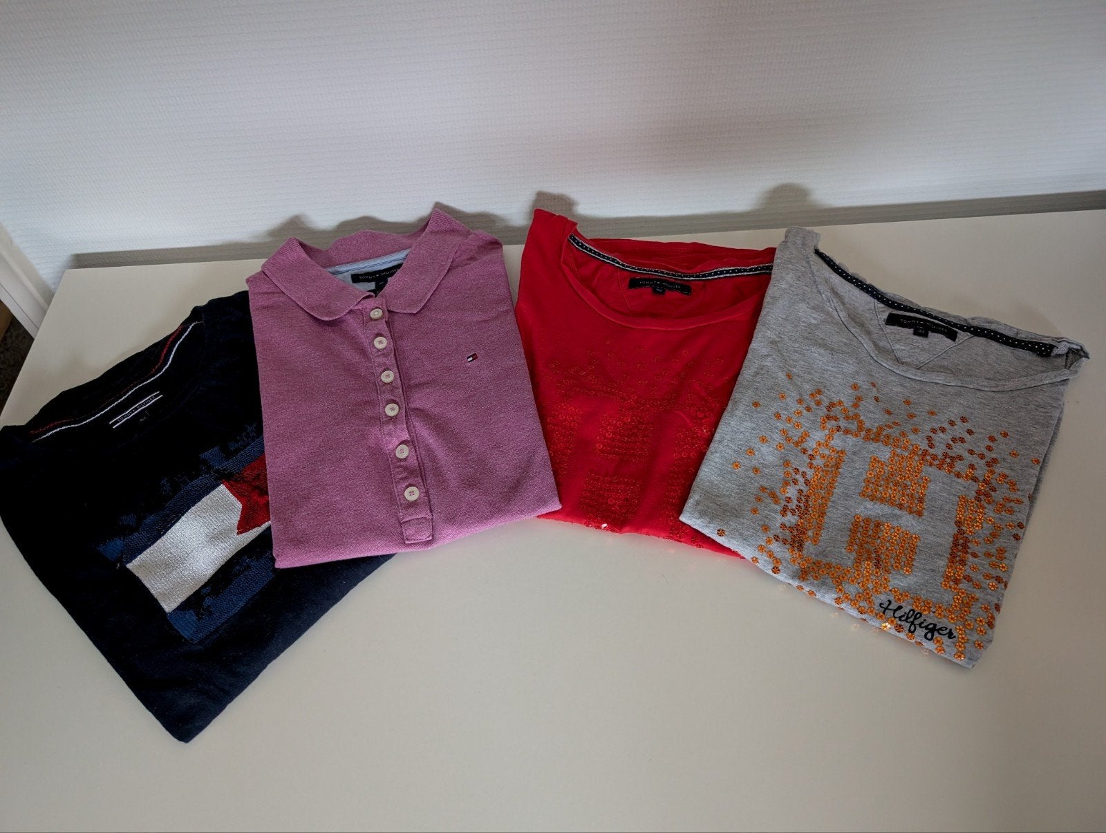 4 x Tommy Hilfiger shirts 164 polo, Meisje, Ophalen of Verzenden, Shirt of Longsleeve, Tommy Hilfiger