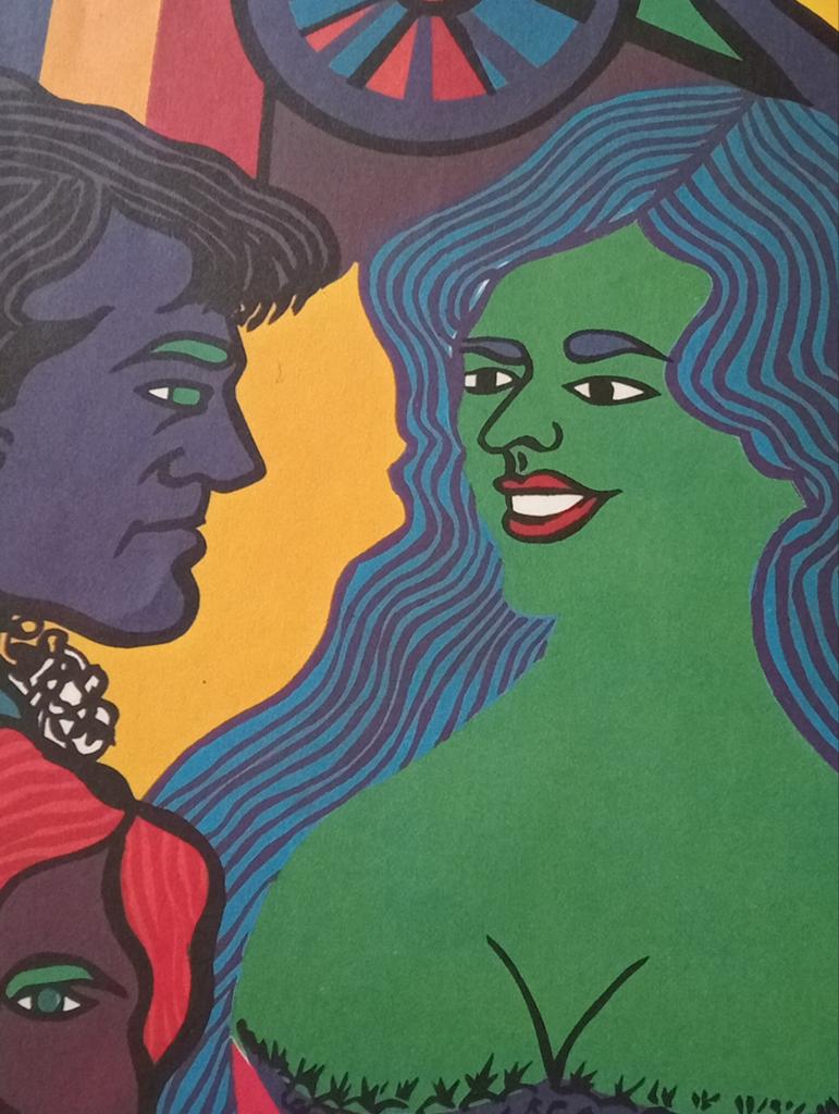 Pop Art film affiche Cuba 1970, Verzamelen, Ophalen of Verzenden, Gebruikt, A1 t/m A3, Film en Tv