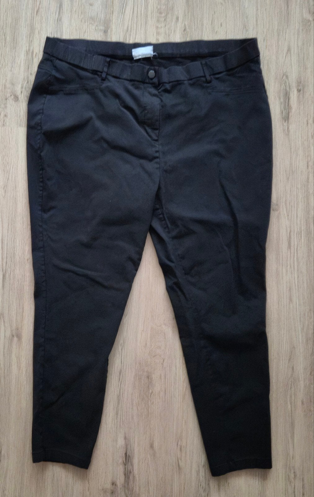 zwarte broek zgan maat 50, Kleding | Dames, Ophalen of Verzenden, Zo goed als nieuw, Zwart, Broek of Spijkerbroek