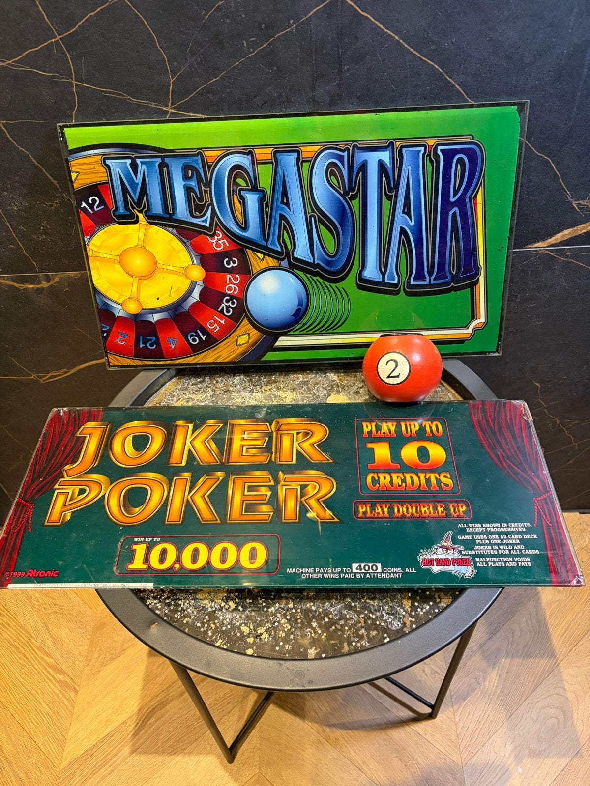 Casino gokkast decoratie bar mancave poker set, Ophalen of Verzenden, Gebruikt