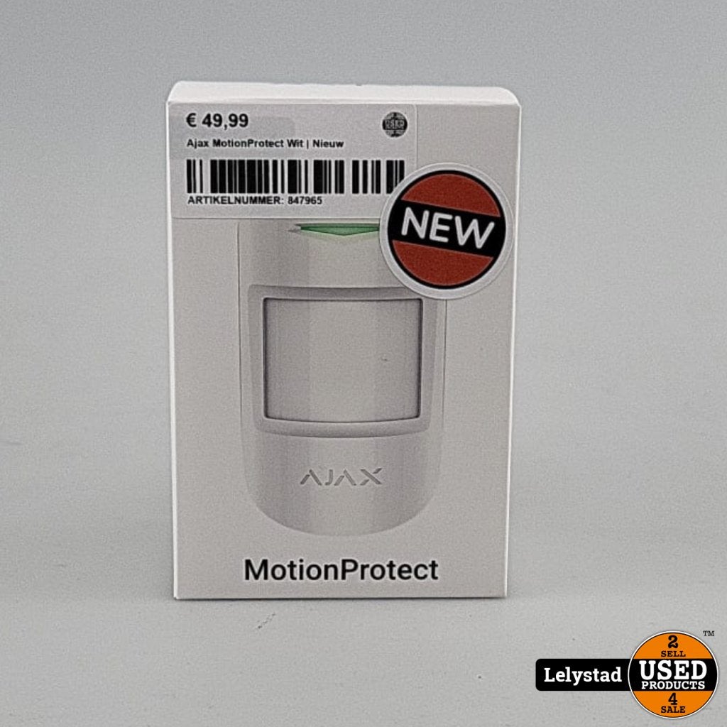 Ajax MotionProtect Wit | Nieuw, Flex Ltd., Gebruikt, https://flex.com/contact-us, Nobelstraat 10, 5807 GA Oostrum LB, Limburg, Nederland