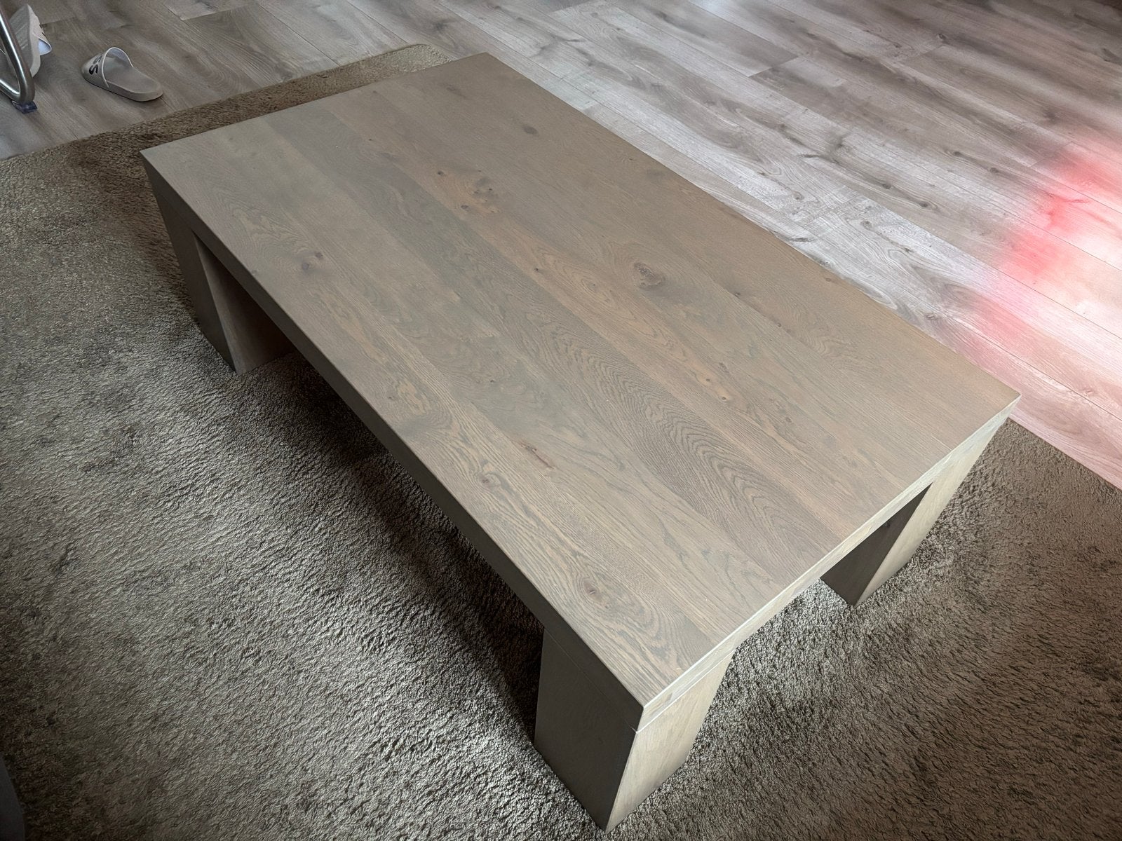 Eiken salontafel 120x70x40 cm, Ophalen, Gebruikt, 100 tot 150 cm, Eikenhout