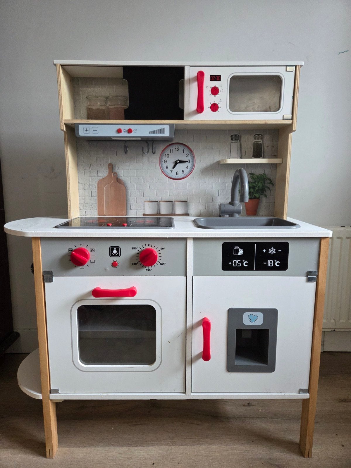 Houten kinderkeuken met accessoires, Ophalen, Gebruikt, Hout, Speelkeuken
