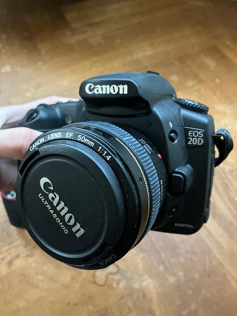 Canon EOS 20D met o.a. lenzen, flitser, draagtassen, Audio, Tv en Foto, Fotocamera's Digitaal, Gebruikt, Spiegelreflex, Verzenden