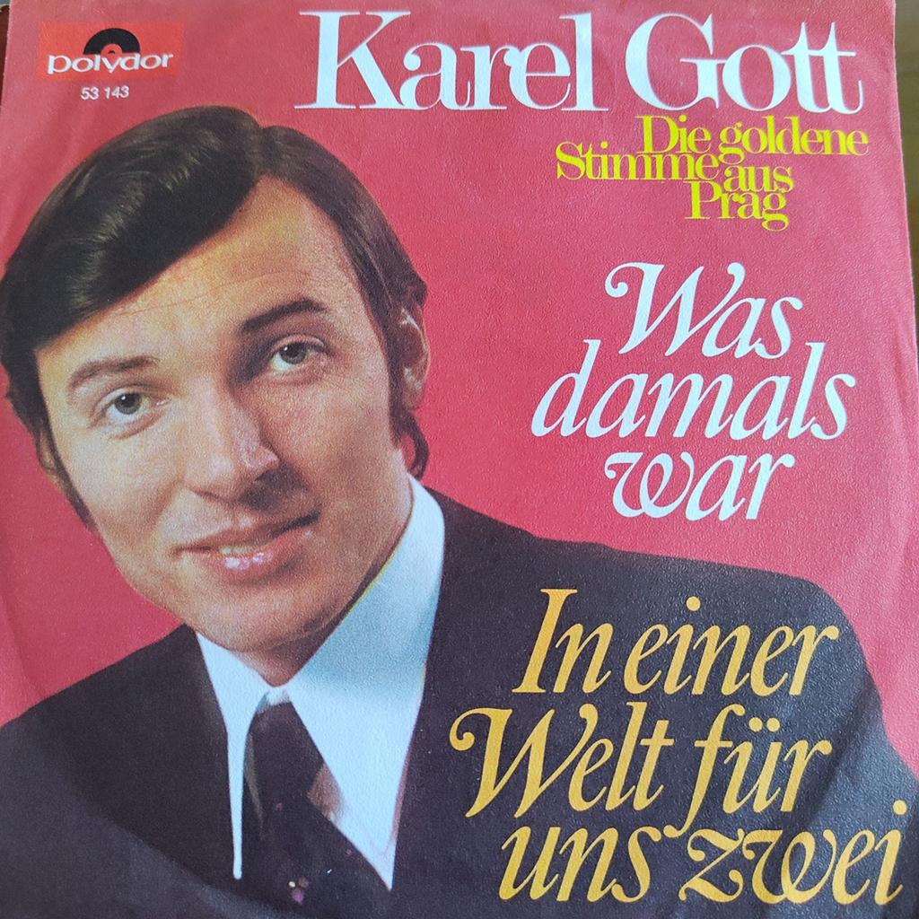 Karel Gott - Was damals war / In einer Welt für uns zwei, Gebruikt, 7 inch, Single, Ophalen of Verzenden