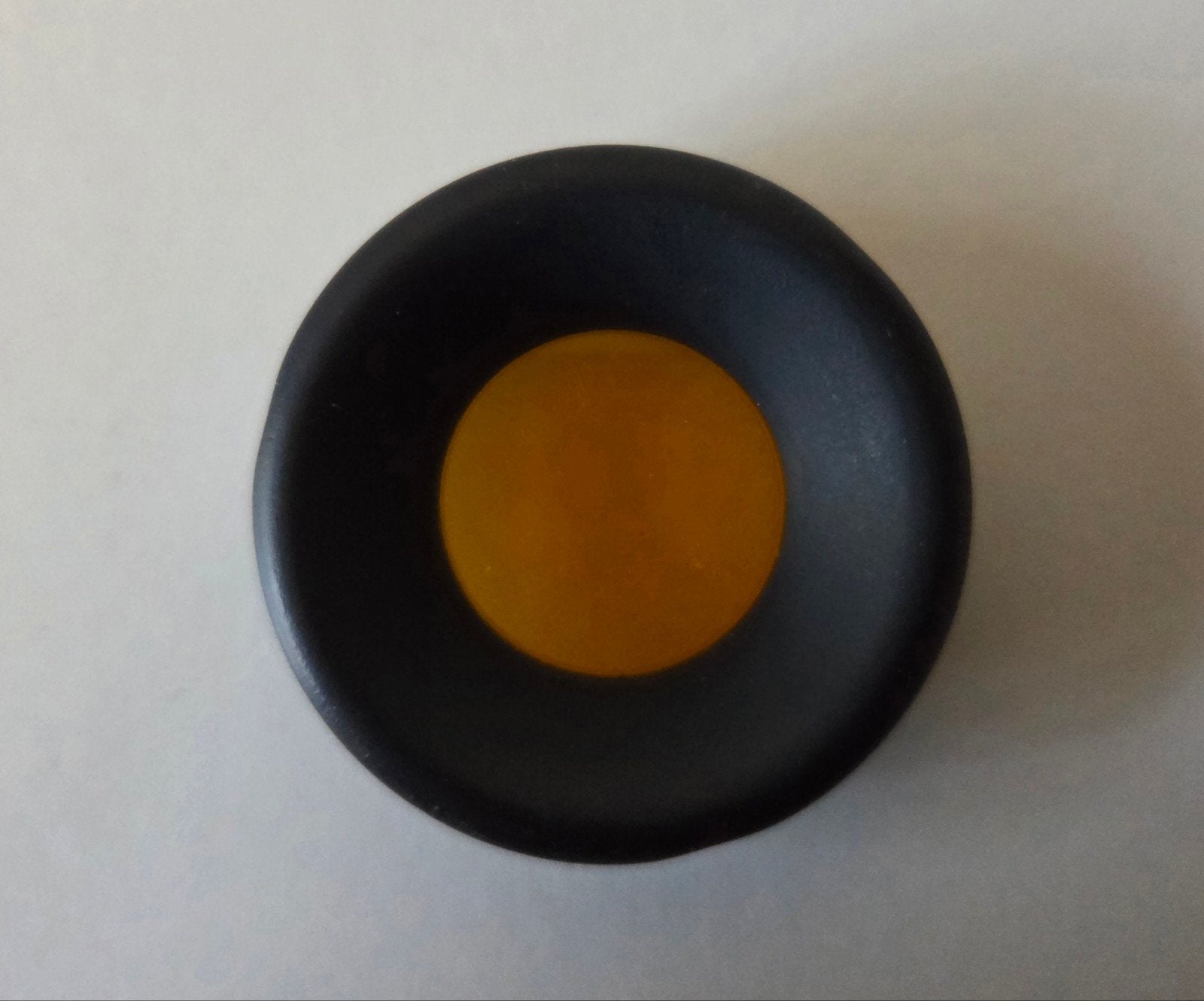 Vintage zonnefilter (oogschelp met geel/oranje filter), Ophalen of Verzenden, Gebruikt, Overige typen