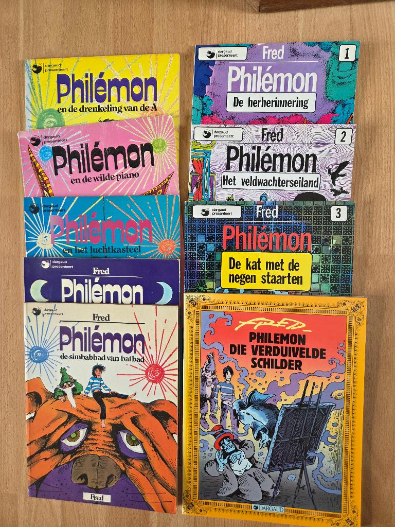 Philémon, verschillende titels- Fred, Boeken, Gelezen, Ophalen of Verzenden, Aristidès, Fredéric Othon (Fred), Meerdere stripboeken