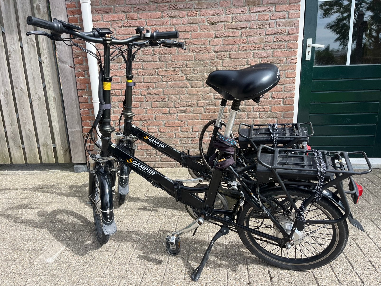 2 elektrische vouwfietsen S-Camper – compact en handig, 20 inch of meer, Gebruikt, Versnellingen, Totaal opvouwbaar