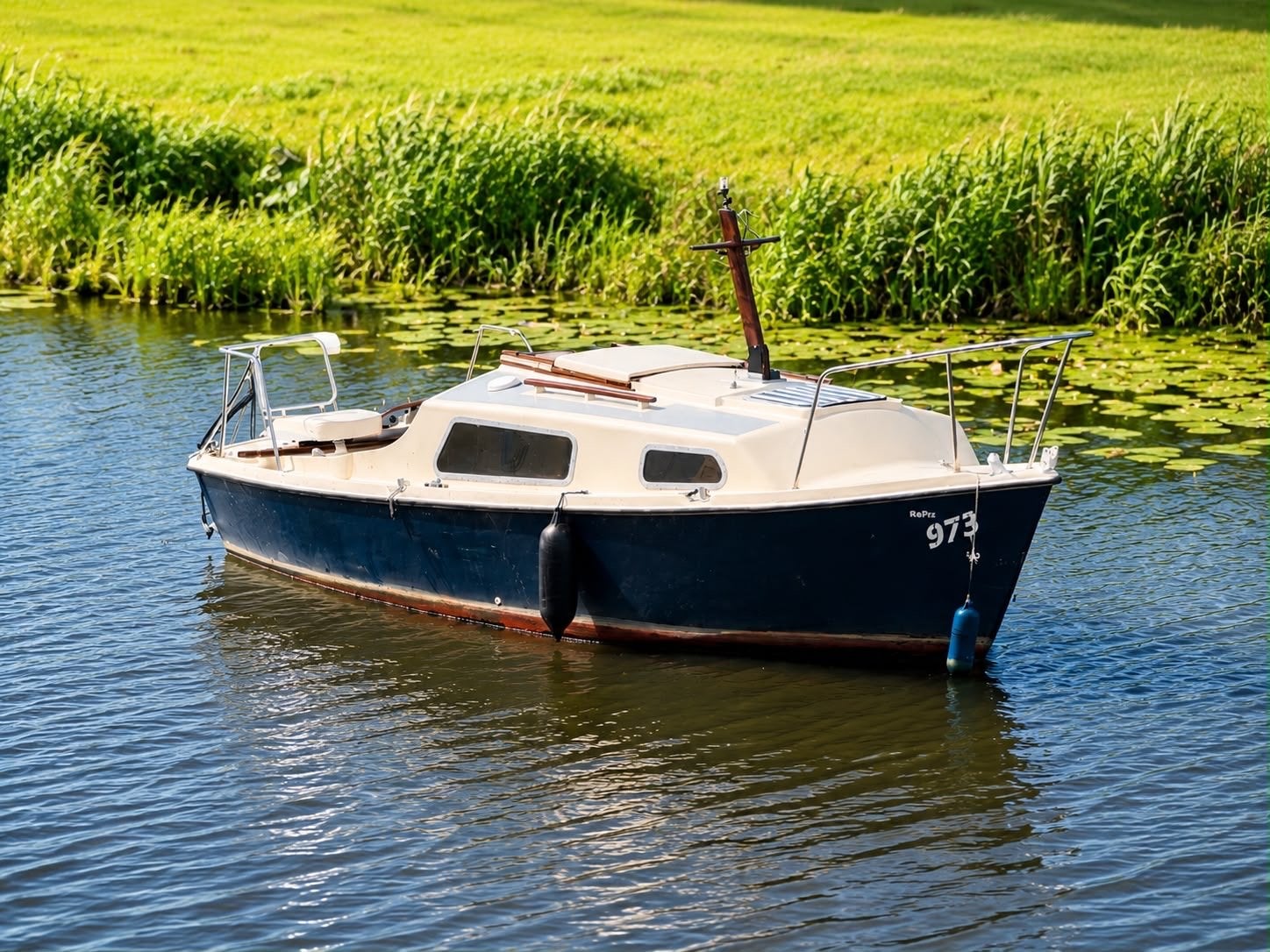 Leuke kajuitboot 5,50m | Honda 4 PK | Direct vaarbaar |, Ophalen, Overige merken, Gebruikt, Viertaktmotor