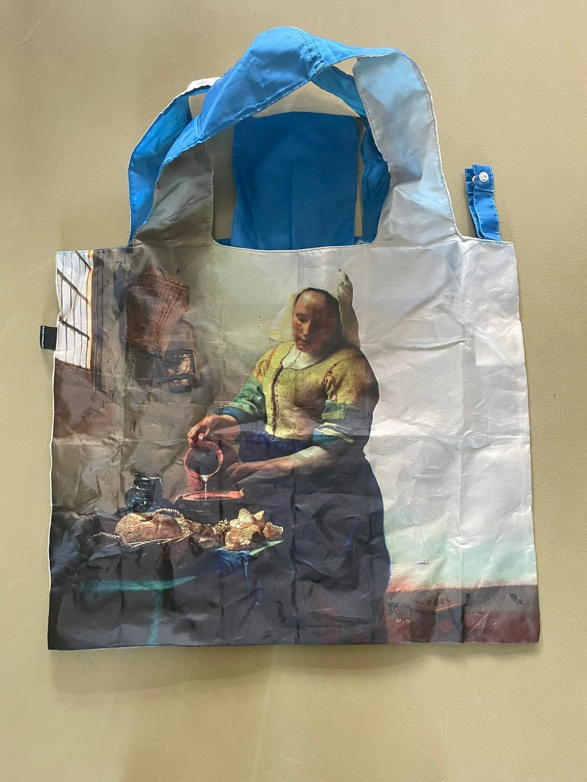 Rijksmuseum opvouwbare tas Vermeer melkmeisje, Ophalen of Verzenden, Zo goed als nieuw