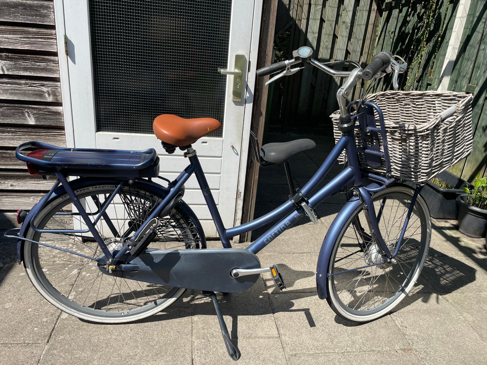 Cortina Roots elektrisch 28"57cm 7V - Digital - accu 60km, Ophalen, Zo goed als nieuw, Cortina, 55 tot 59 cm