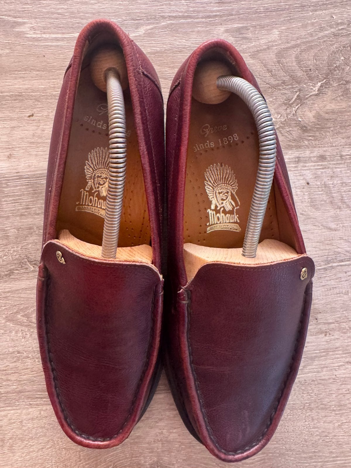 Greve mohawk moccasin maat 10 als nieuw, Kleding | Heren, Schoenen, Ophalen of Verzenden, Zo goed als nieuw, Bruin, Loafers
