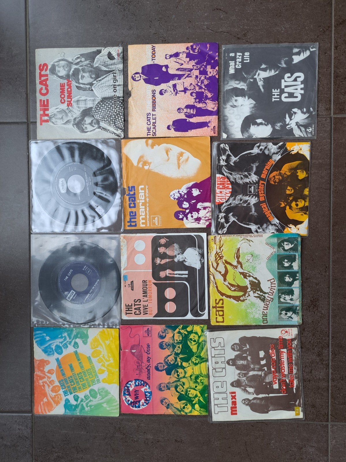 12 singles van de Cats, Cd's en Dvd's, Vinyl | Nederlandstalig, Ophalen of Verzenden, Gebruikt, Overige formaten, Levenslied of Smartlap