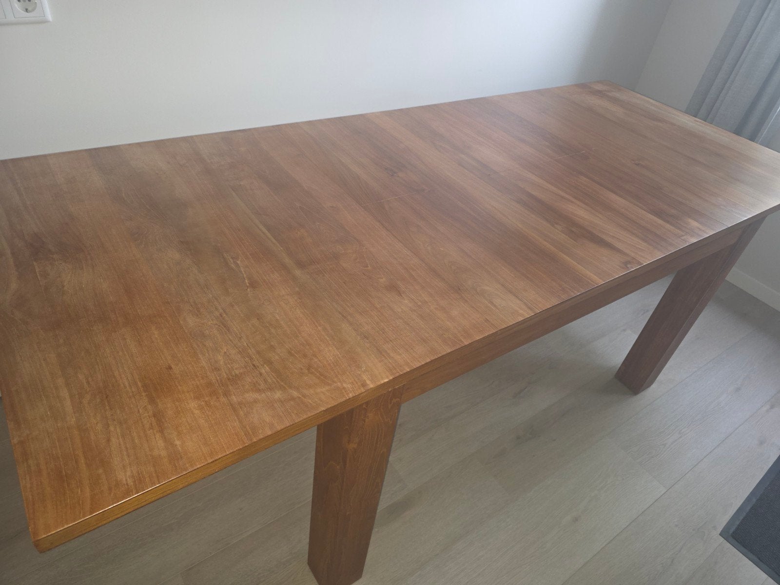 Uitschuifbare eettafel, massief 140 of 220 lang, Gebruikt, 200 cm of meer, 50 tot 100 cm, Vijf personen of meer