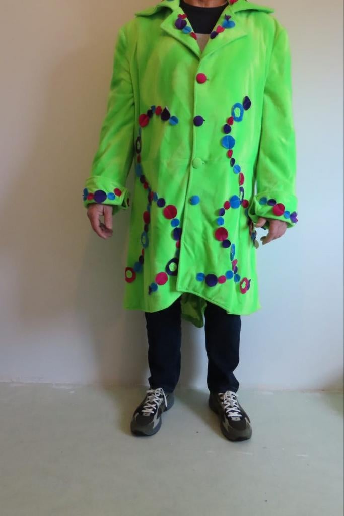 Unieke handgemaakte Carnavalsjas - fluweel, gevoerd, warm, Ophalen of Verzenden
