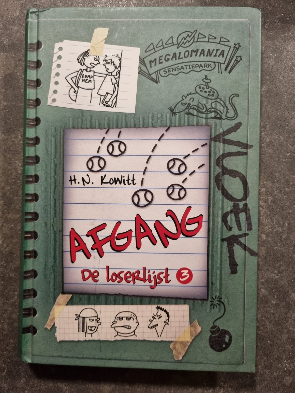 De Loserlijst 3: Afgang, Boeken, Ophalen of Verzenden, Zo goed als nieuw, H.N. Kowitt, Fictie algemeen
