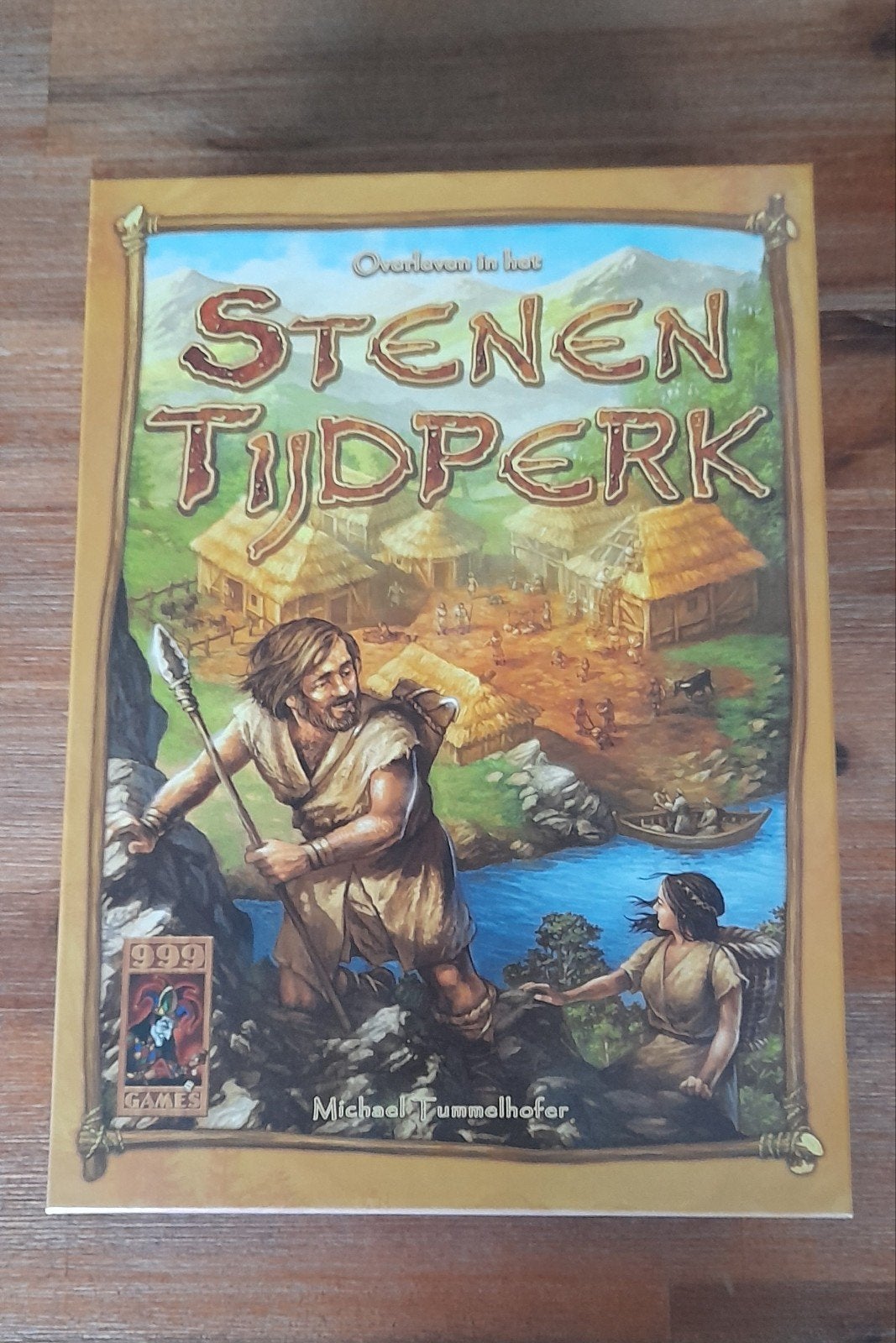 Stenen Tijdperk - Ongeponst, lichte verkleuring, Hobby en Vrije tijd, Gezelschapsspellen | Bordspellen, Ophalen of Verzenden, Zo goed als nieuw