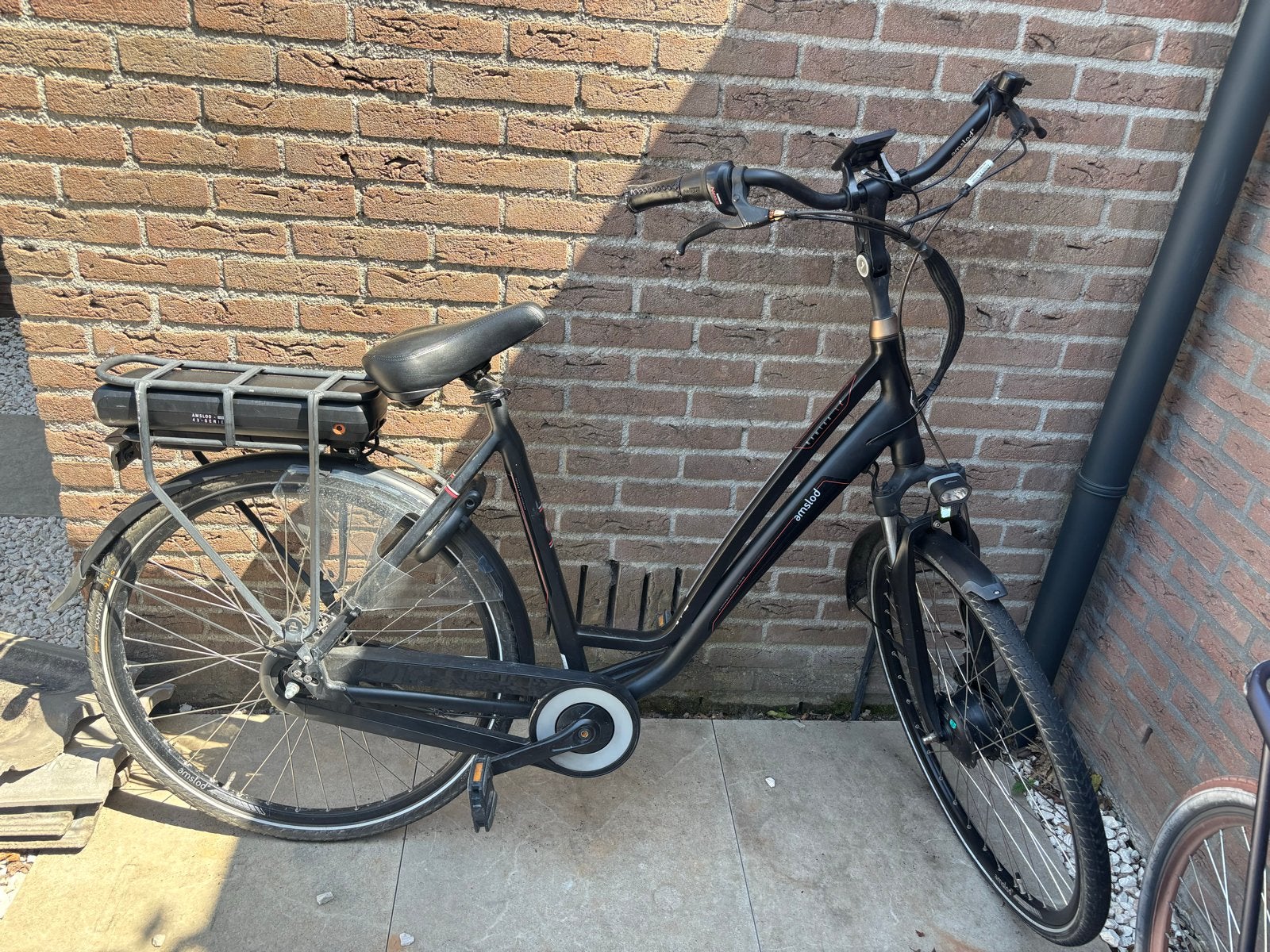 op te halen elektrische fiets van amslod., Minder dan 30 km per accu, Gebruikt, 51 tot 55 cm, Ophalen