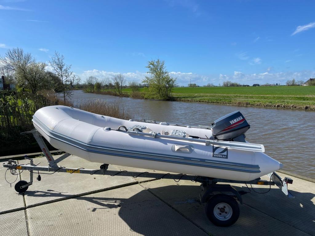 Zodiac RIB met trailer Yamaha 25pk 2Takt, Gebruikt, Benzine, Minder dan 70 pk, Zodiac