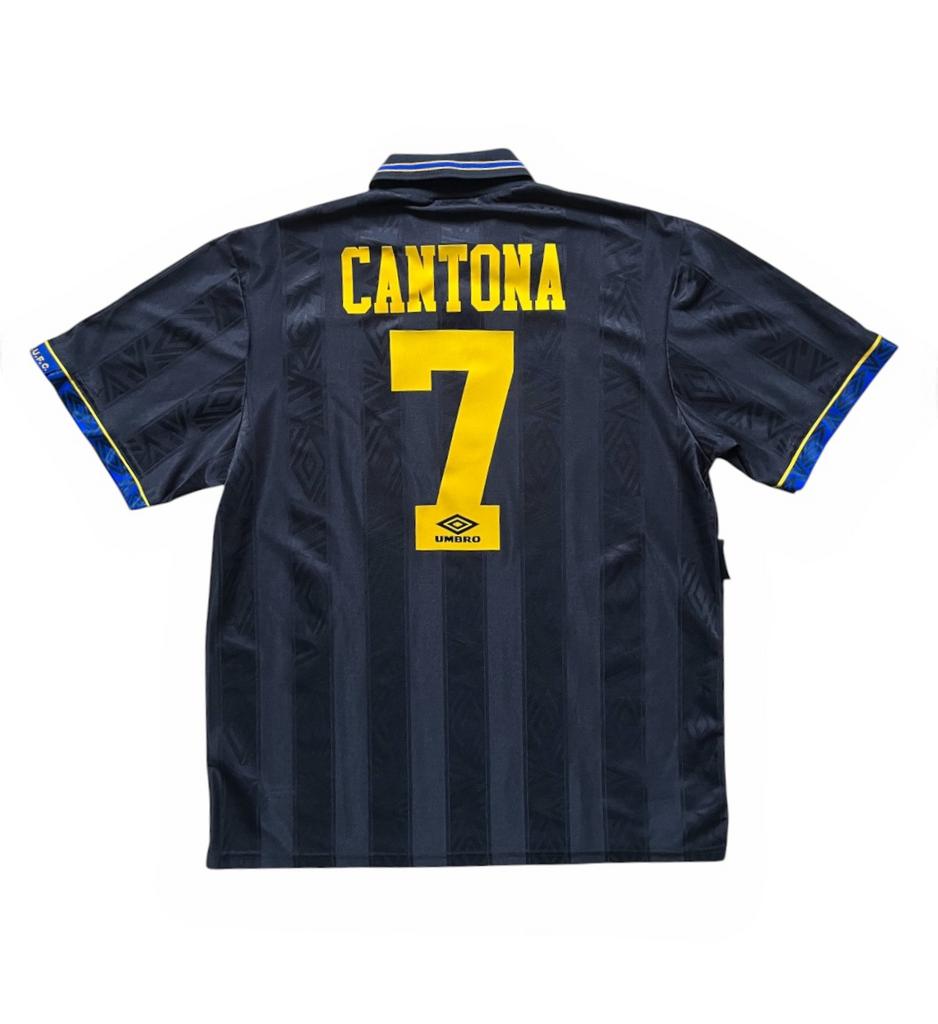 Zeldzaam Manchester United Cantona 7 shirt 1993/95 uitshirt, Ophalen of Verzenden, Zo goed als nieuw, Shirt