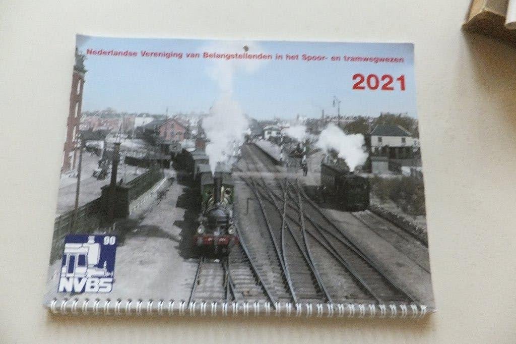 NVBS Kalender 2021 Nederlandse spoorwegen trein tram NS TOP, Ophalen of Verzenden, Weekkalender, Zo goed als nieuw