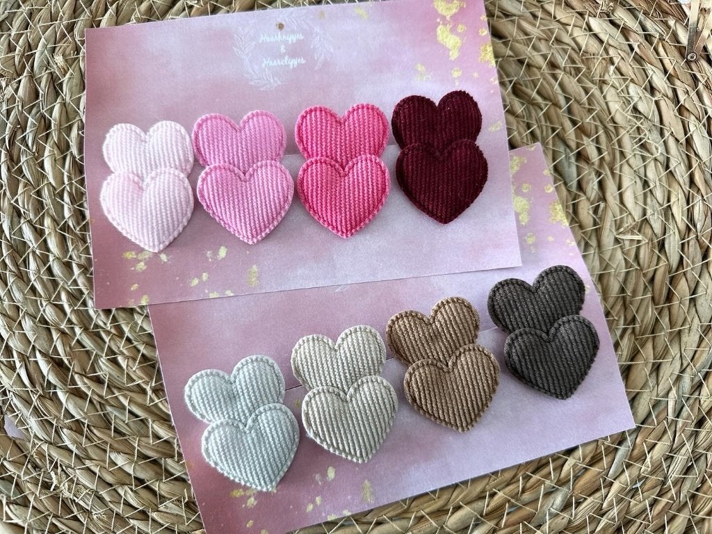 Haarknipjes & haarclipjes set met hartjes op schuifspeldjes, Haarknipjes & haarclipjes, Ophalen of Verzenden, Haarspeld, Meerkleurig