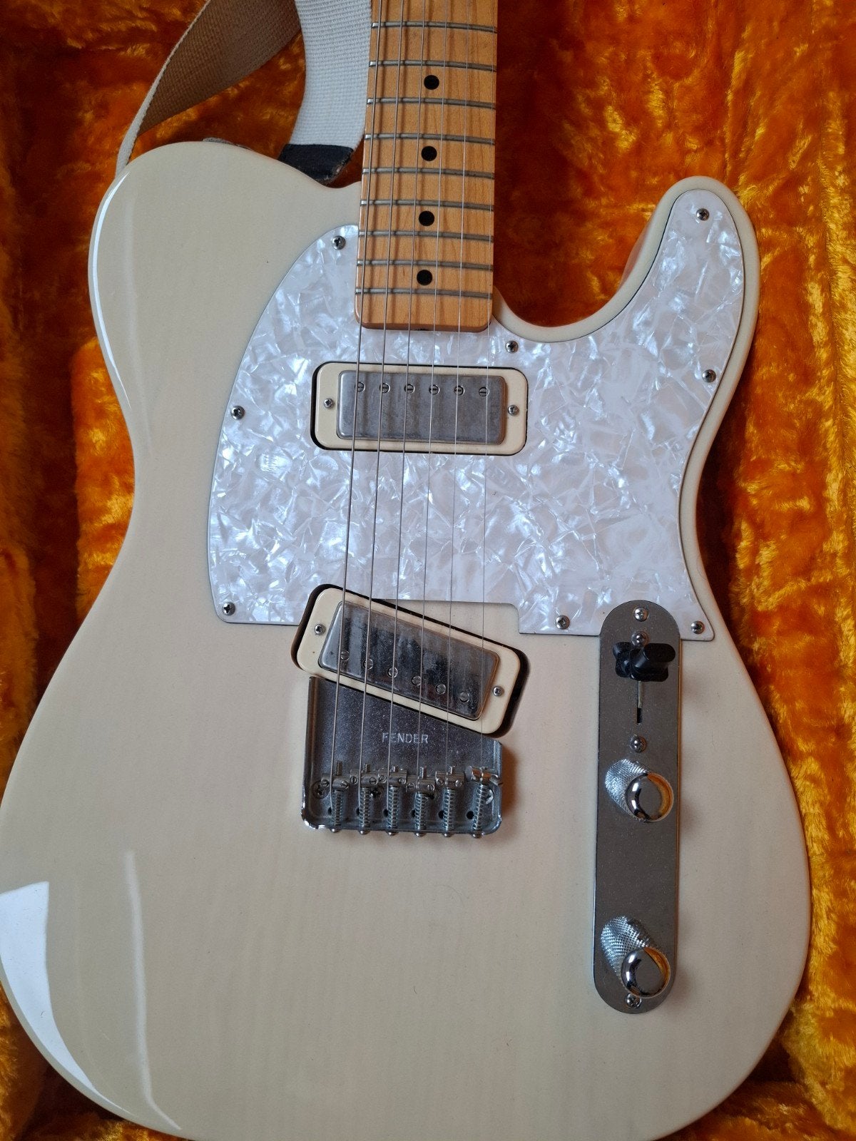 Fender Gold foil Telecaster _> humbuckers & blonde slagplaat, Ophalen of Verzenden, Zo goed als nieuw, Solid body, Fender