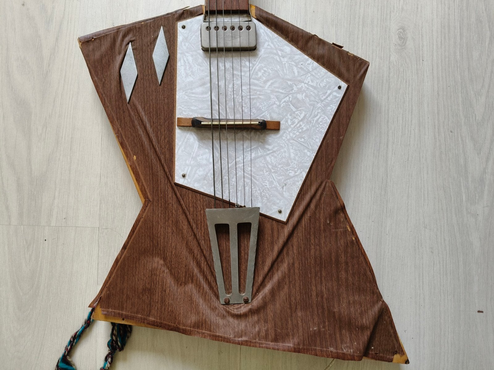 Unieke elektrische gitaar - Hofner pickup, Ophalen of Verzenden, Gebruikt, Solid body, Overige merken