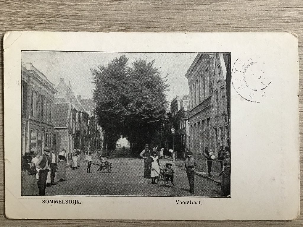 Sommelsdijk Voorstraat Gelopen 1911, Verzamelen, Verzenden, Voor 1920, Gelopen, Zuid-Holland