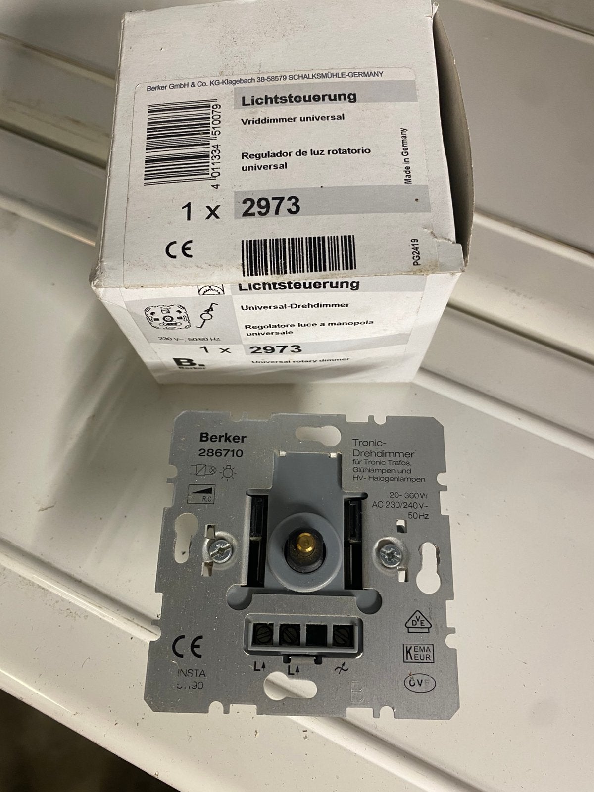 Berker tronic dimmer, Ophalen of Verzenden, Nieuw, Dimmer