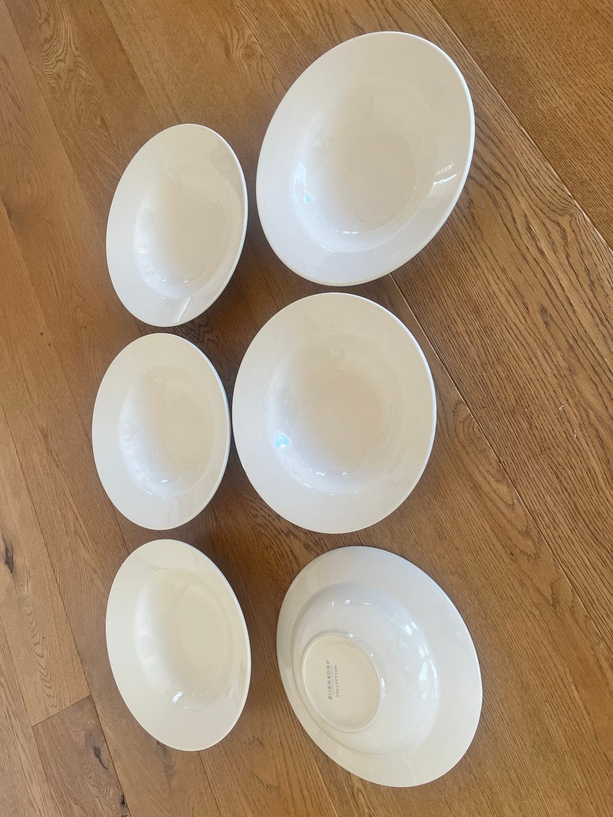 6 Diepe Borden - Bijenkorf Collection, Ophalen, Gebruikt, Overige merken, Bord(en)