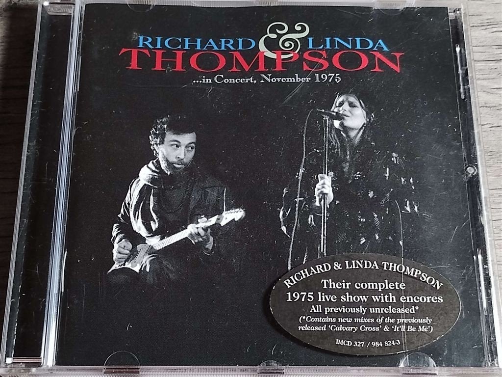 Richard & Linda Thompson - …In Concert, November 1975, Cd's en Dvd's, Ophalen of Verzenden, Zo goed als nieuw