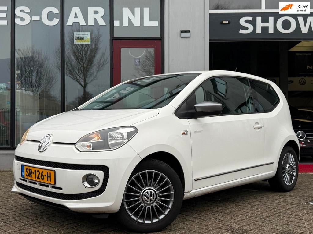 Volkswagen Up! 1.0 cheer up! BlueMotion Airco Stoelverwarmin, Auto's, Volkswagen, Voorwielaandrijving, Gebruikt, Up!, Wit