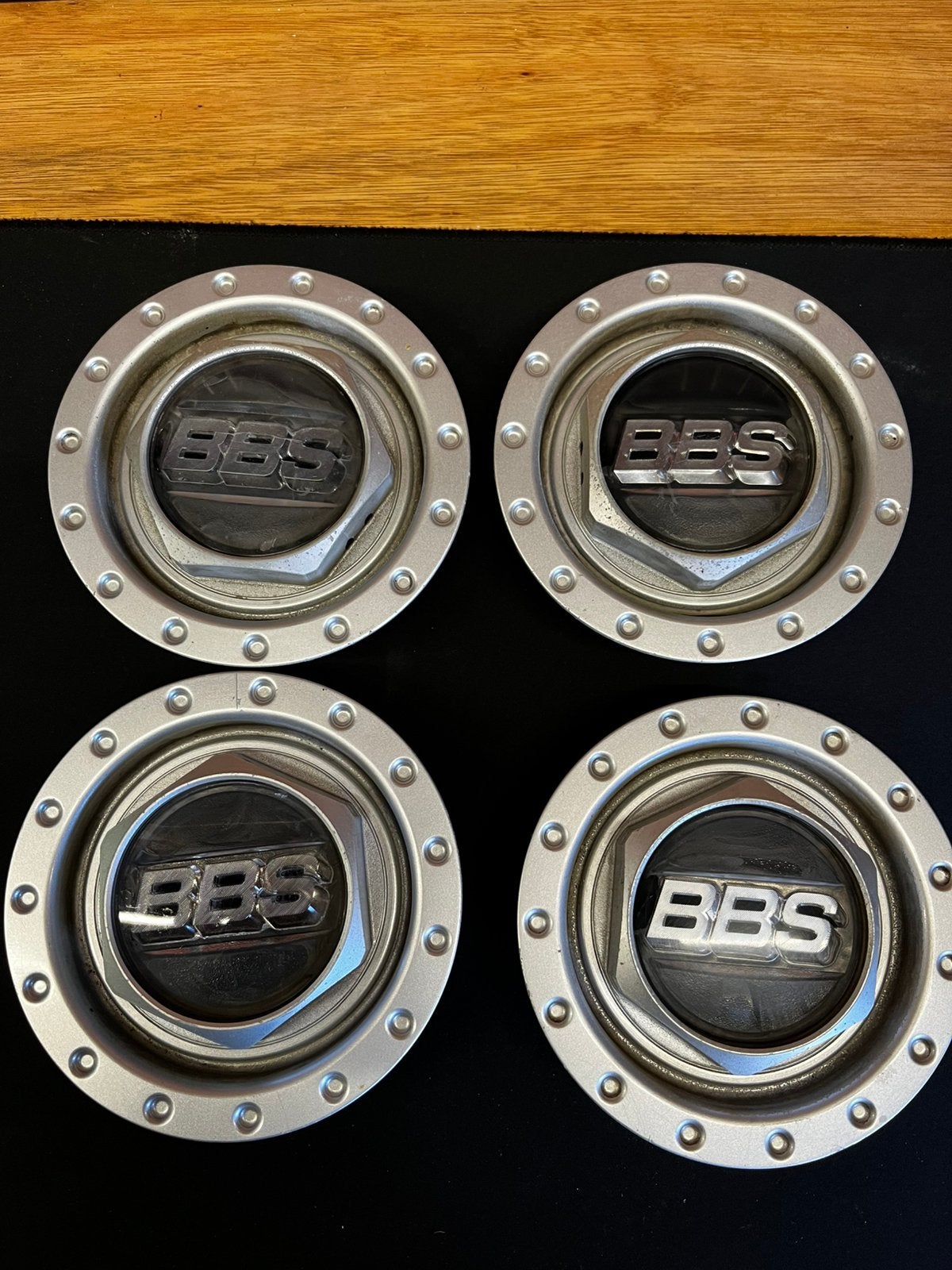 BBS naaf deksels Golf mk3 GT / GTI / VR6, Auto diversen, Wieldoppen, Gebruikt, Ophalen