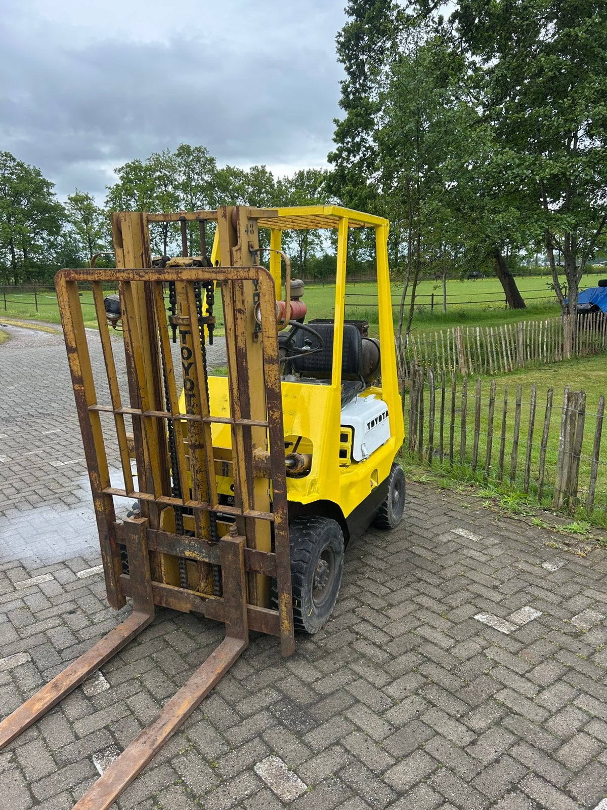 Toyota heftruck 1500kg, 1000 tot 2000 kg, Ophalen of Verzenden, Elektrisch, Heftruck