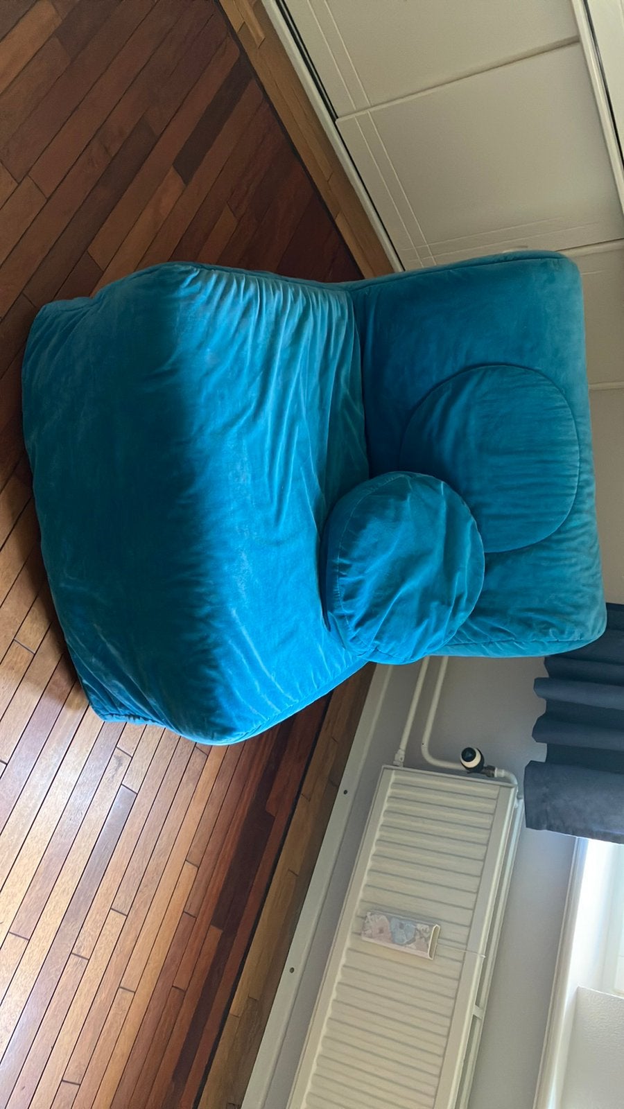Slaapbed 1 persoons, Ophalen, 90 cm, Eenpersoons, Blauw