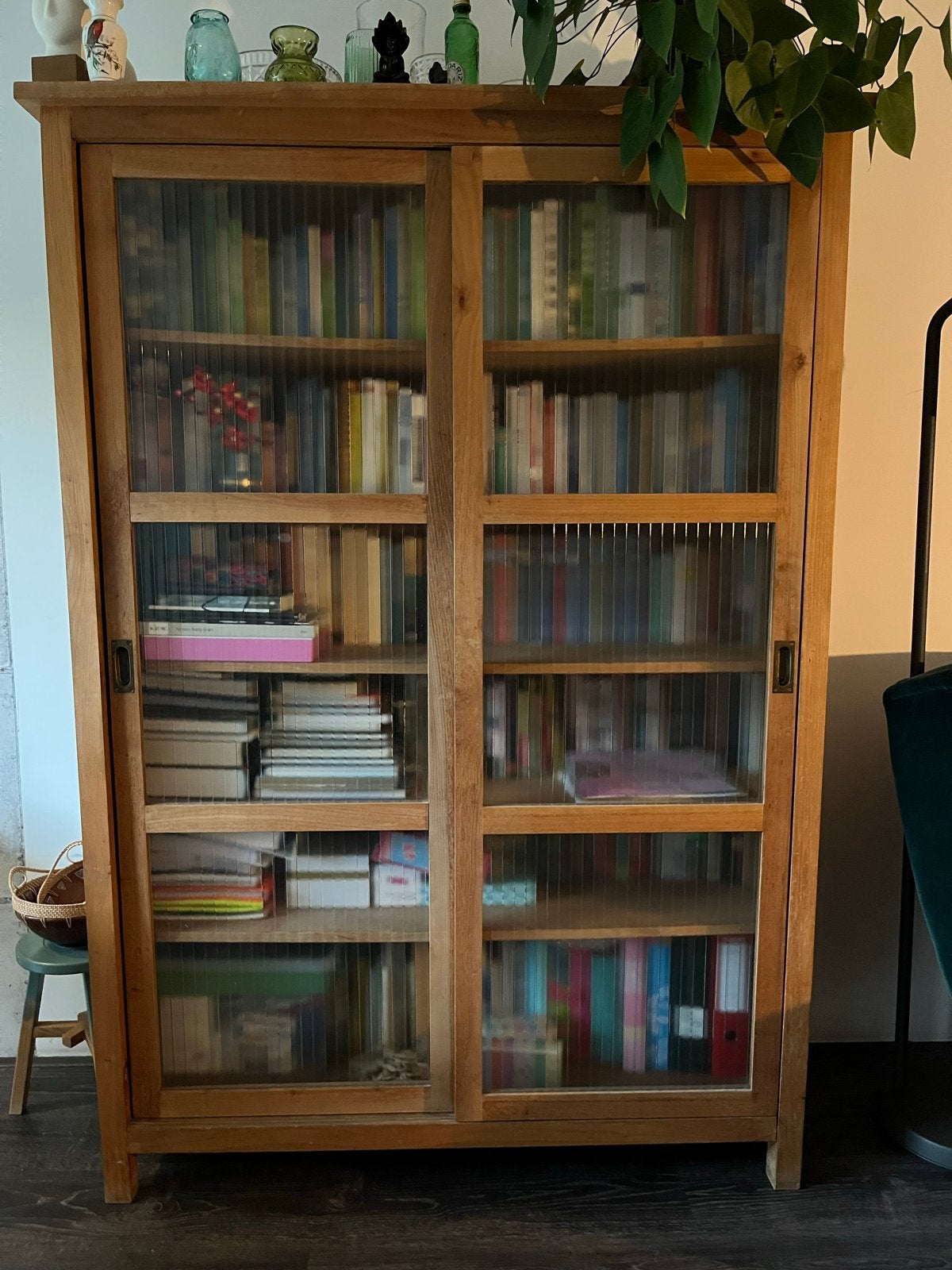 Prachtige Loods 5 kast met schuifdeuren en mat glas, Ophalen, Gebruikt, 100 tot 150 cm, 150 tot 200 cm