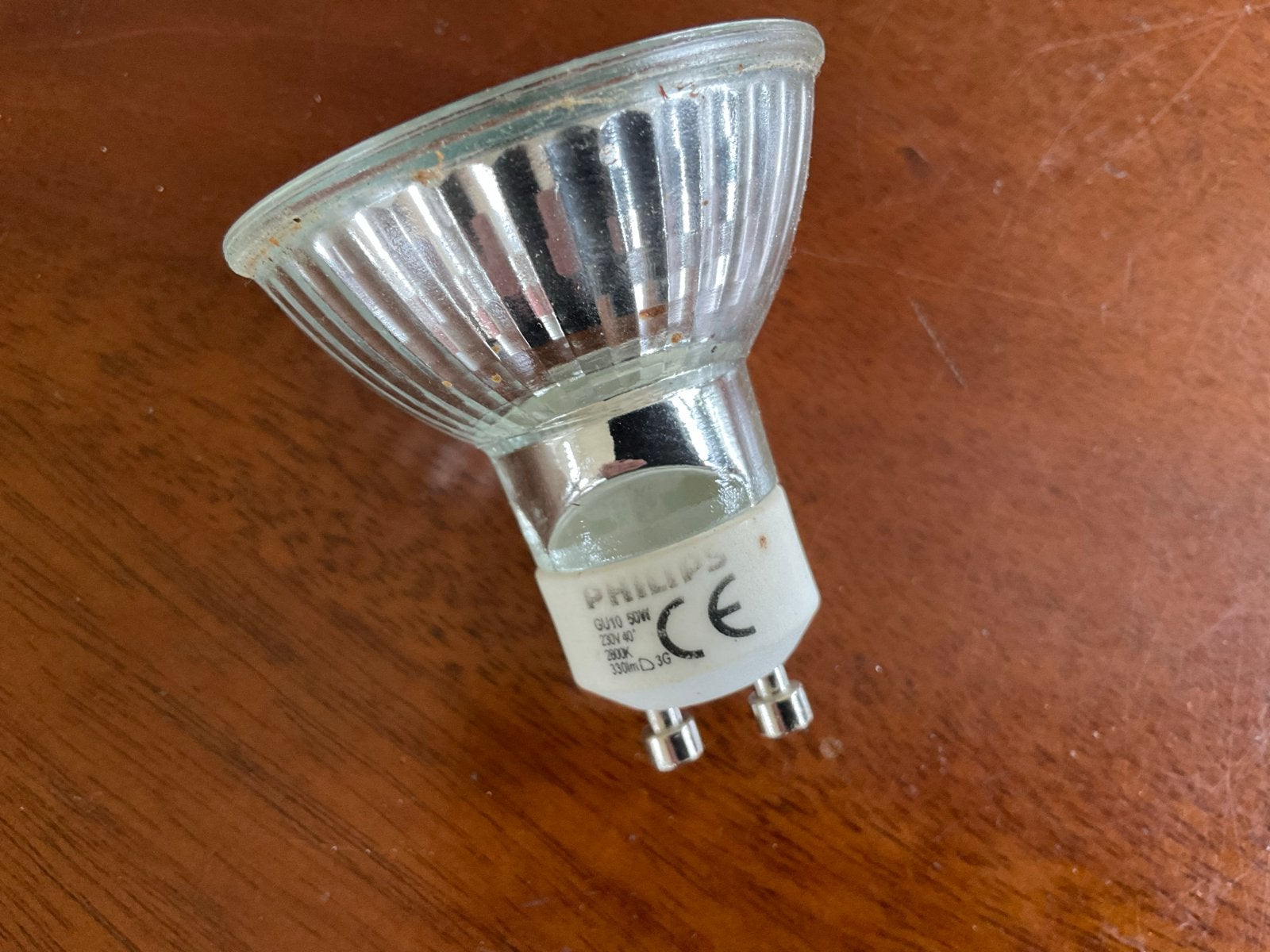 10x Philips GU10 Halogeen Spotlamp 50W Warm Wit Licht, Ophalen, Gebruikt