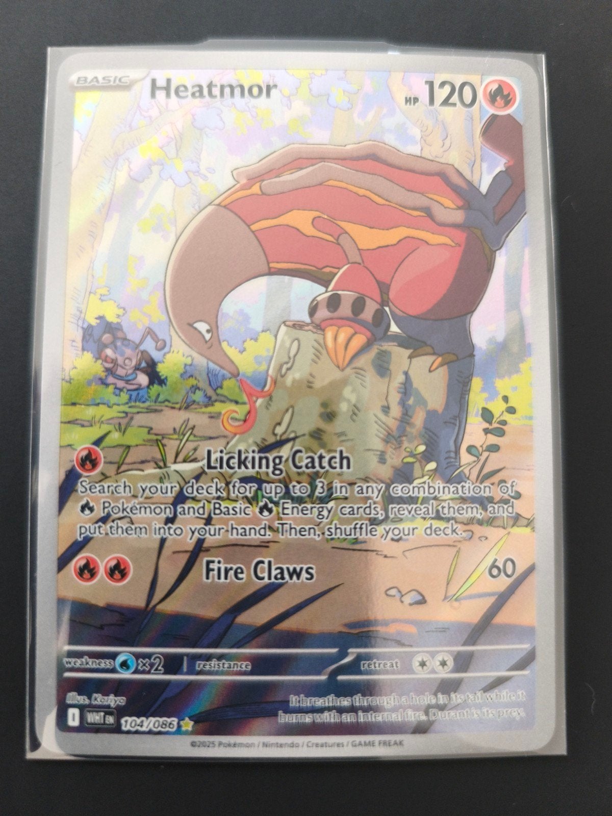 104 Heatmor White Flare Pokemon TCG, Ophalen of Verzenden, Zo goed als nieuw