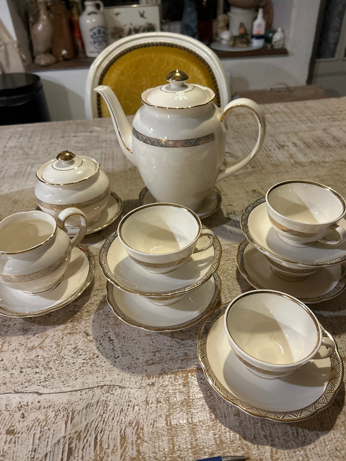 Villeroy & Boch Art Deco Koffieservies - Jaren '30, Antiek en Kunst, Ophalen of Verzenden