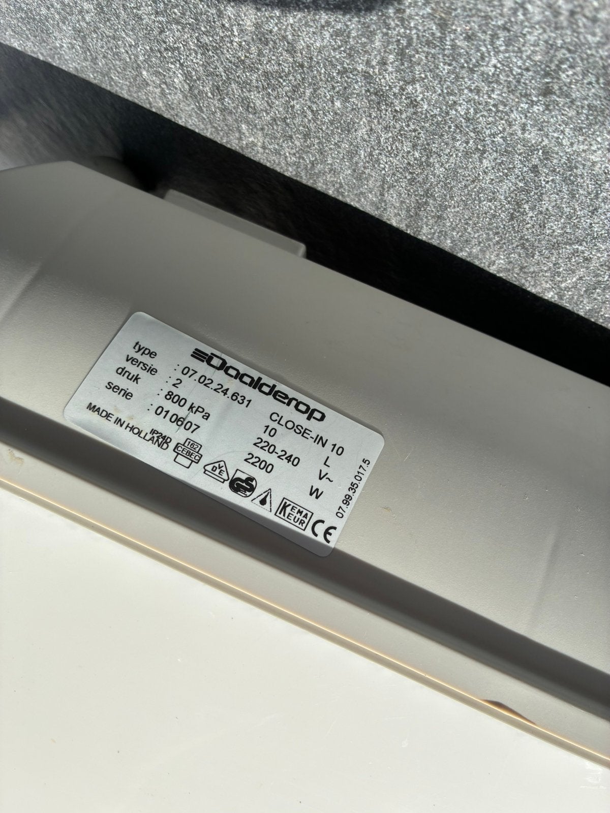 Boiler electrisch, Ophalen, Gebruikt, 50 tot 100 cm, Minder dan 100 cm