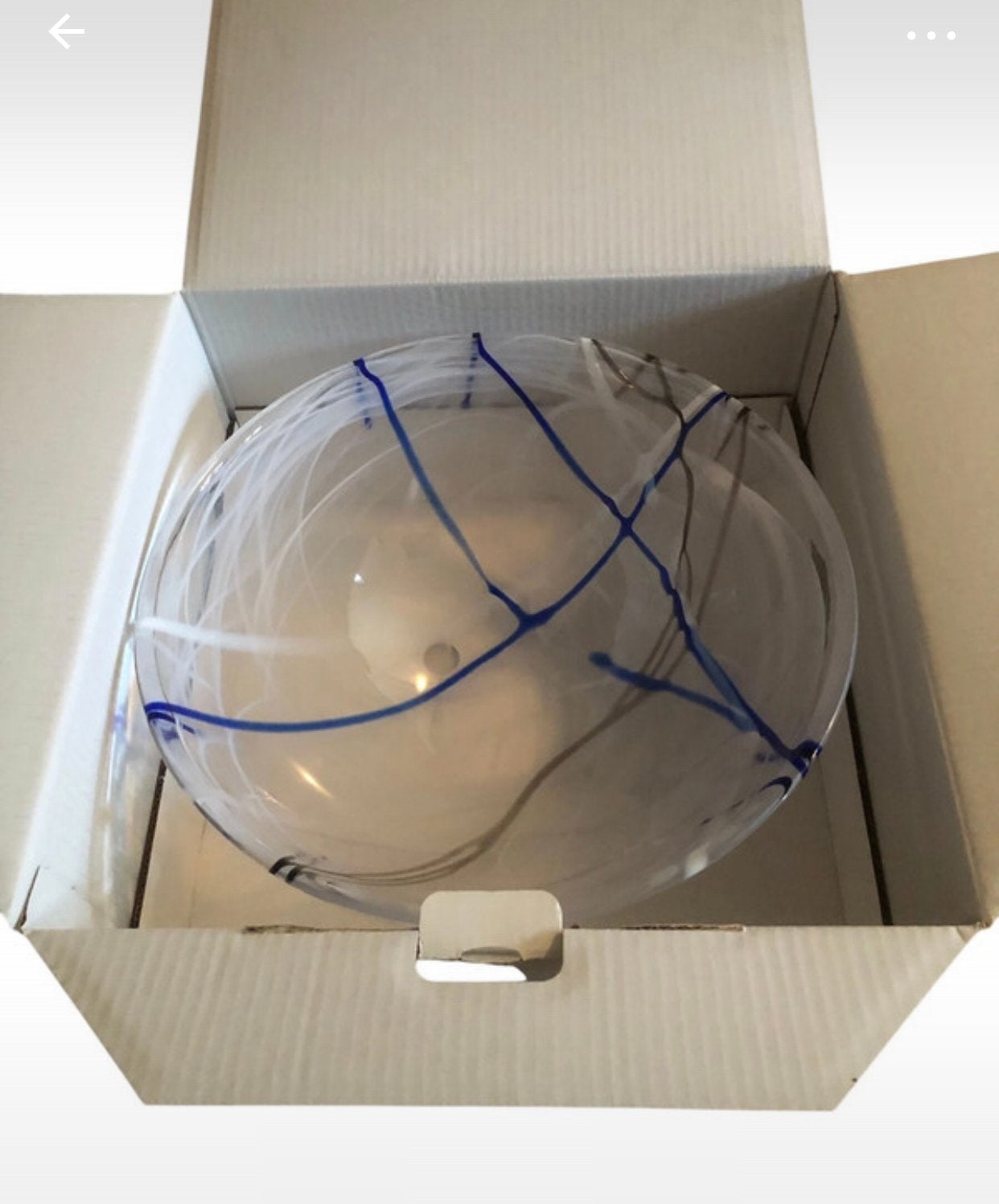 Nieuwe glazen schaal van Kosta Boda Contrast serie, Schaal, Rond, Nieuw, Ophalen of Verzenden