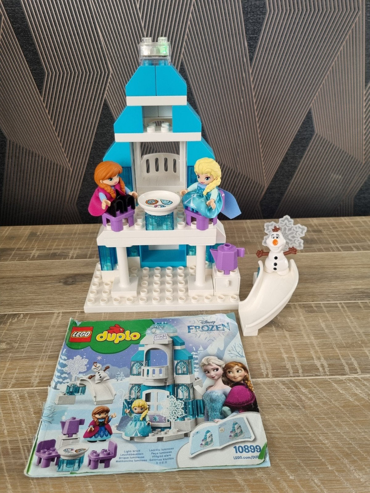 Lego Duplo Disney Frozen IJskasteel 10899, Gebruikt, Ophalen of Verzenden, Inclusief instructies, Disney